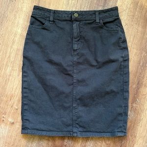 Old School American Apparel Grey Denim Pencil Skirt XL (but more like SM)